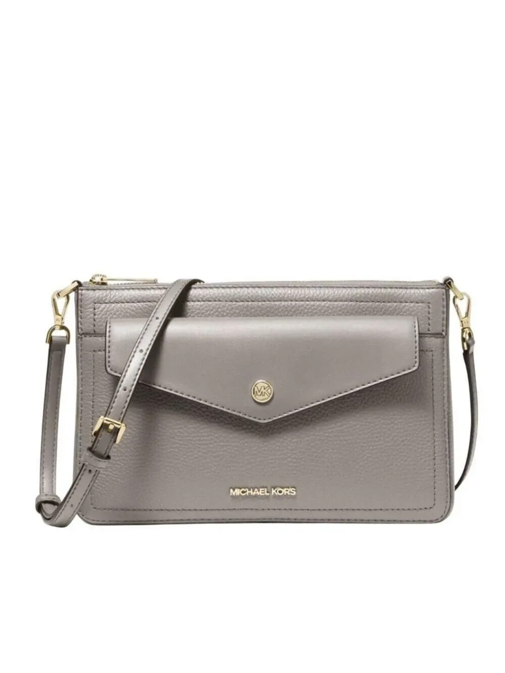 Michael Kors Maisie Medium Crossbody Bag Pearl Grey